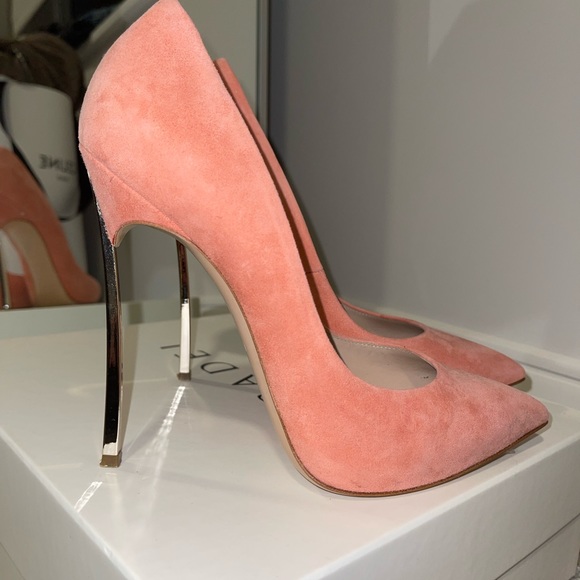 Casadei Blade techno decollete peach/light pink pumps - Picture 9 of 13
